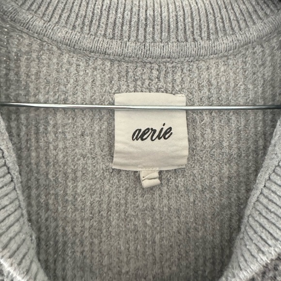 Gray Knit Collared Sweater - Picture 3 of 3